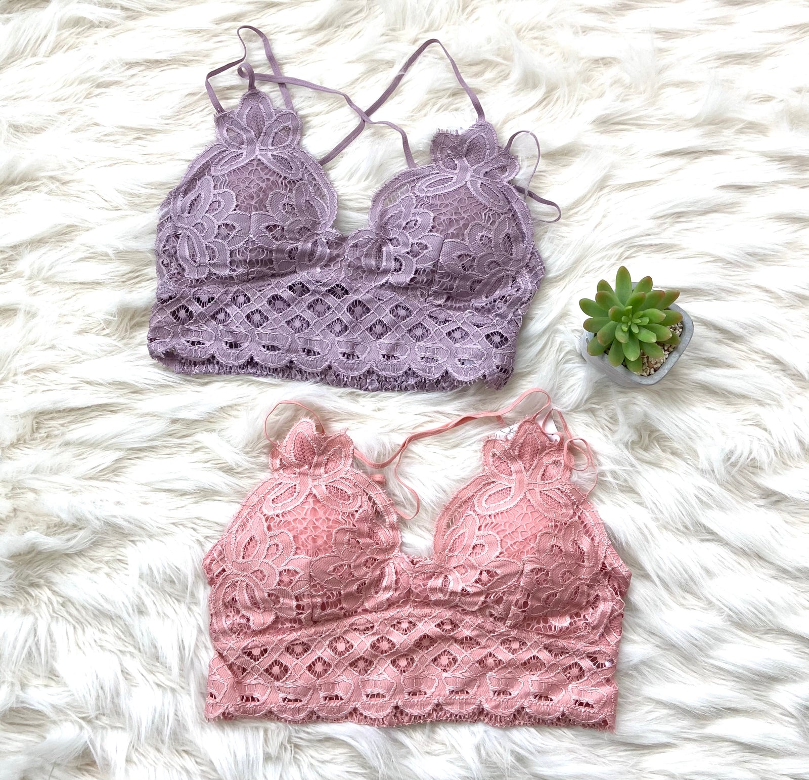 Lovely Lace Bralette-elderberry