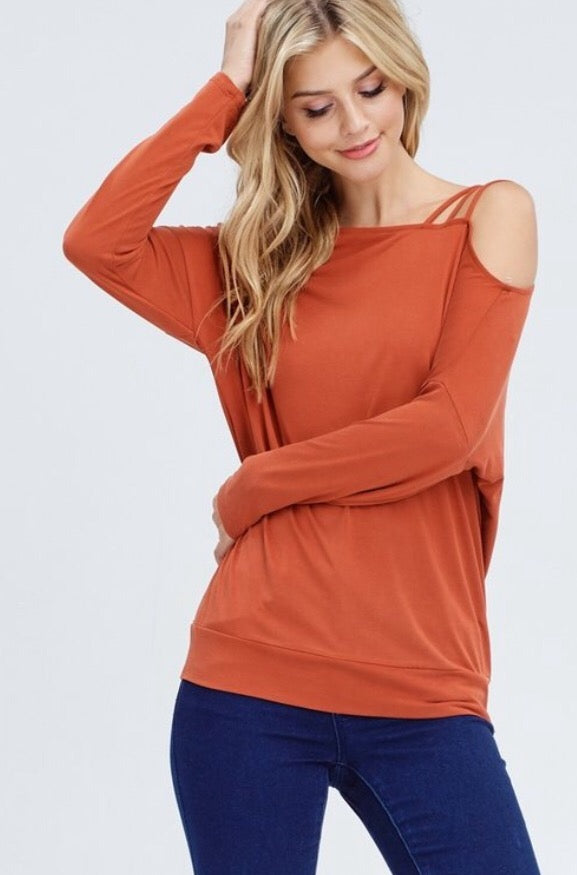 Romp in the Leaves top  - The Peach Mimosa 