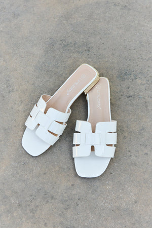 Walk It Out Slide Sandals-Icy White