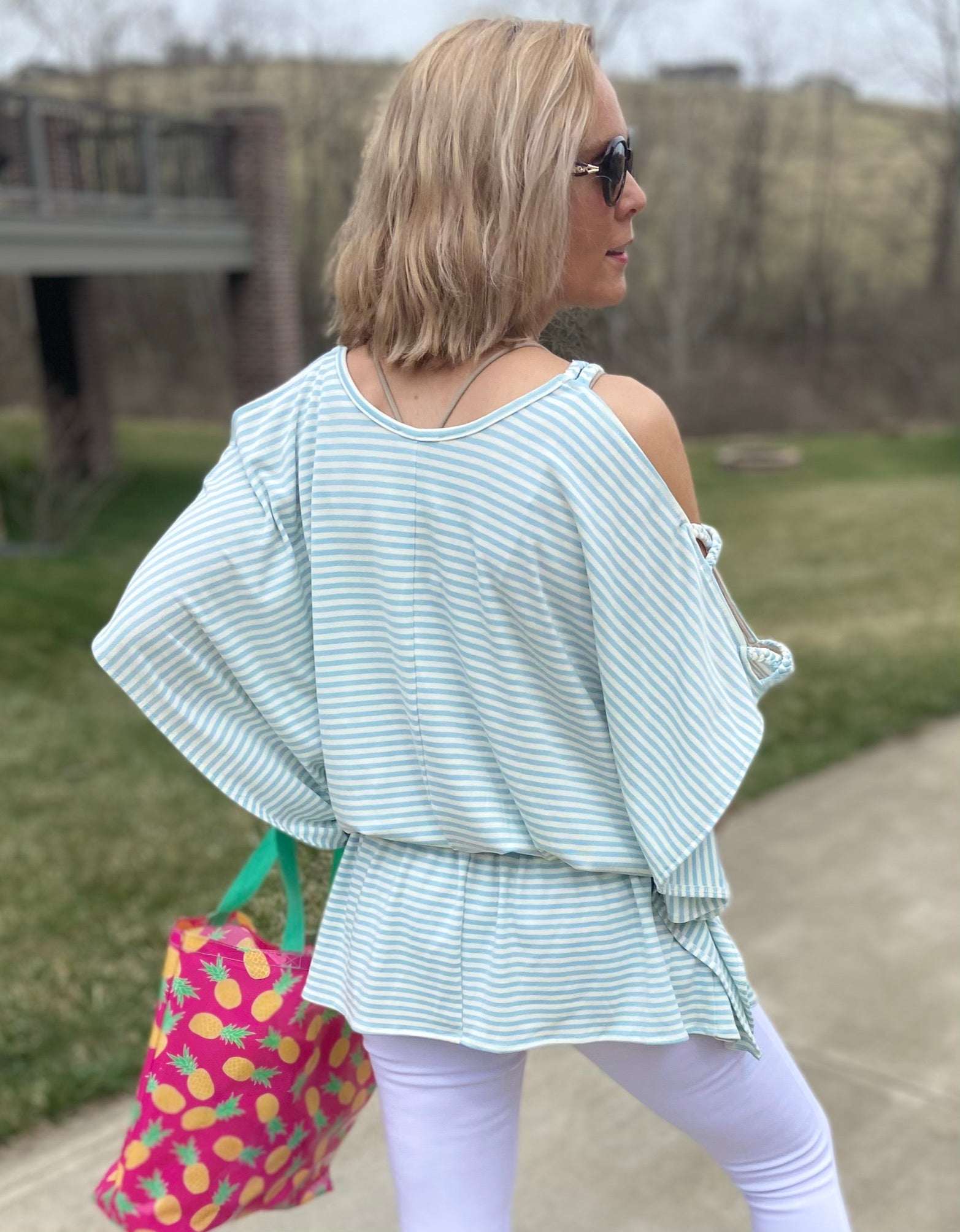 Afternoon Stroll Striped Top