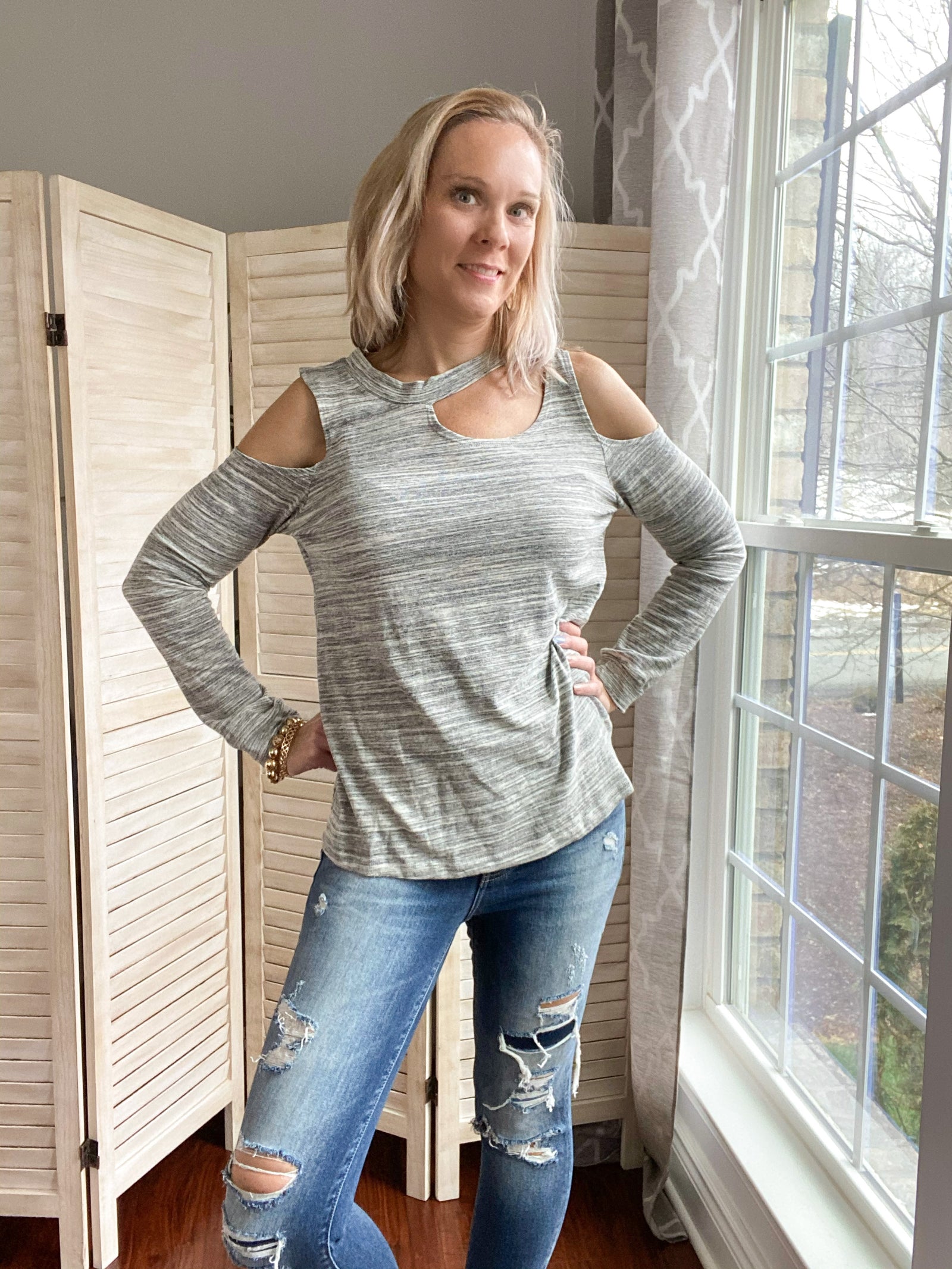 Don't Look Back Cut Out Top