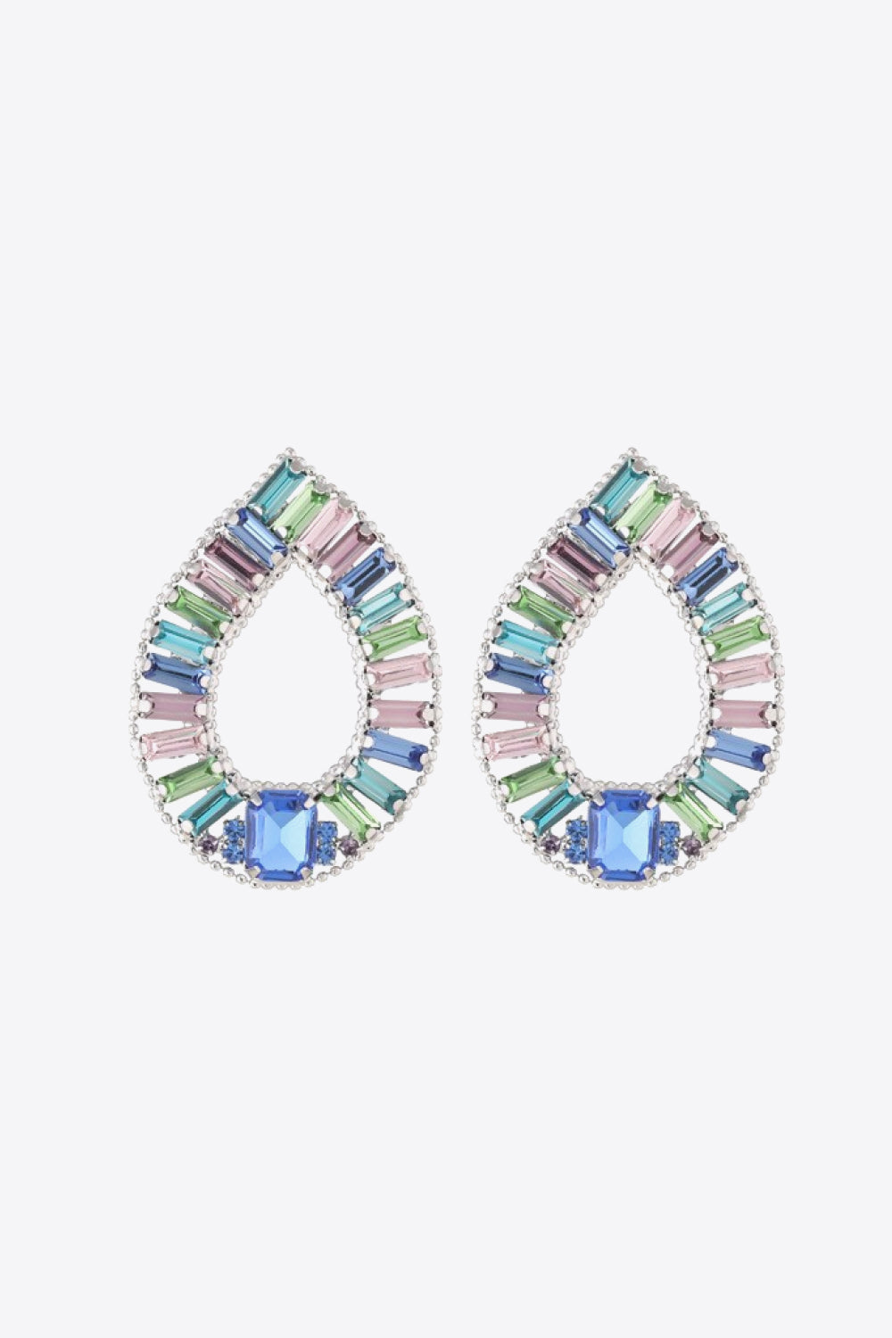 Tropical Tides Multicolored Crystal Earrings