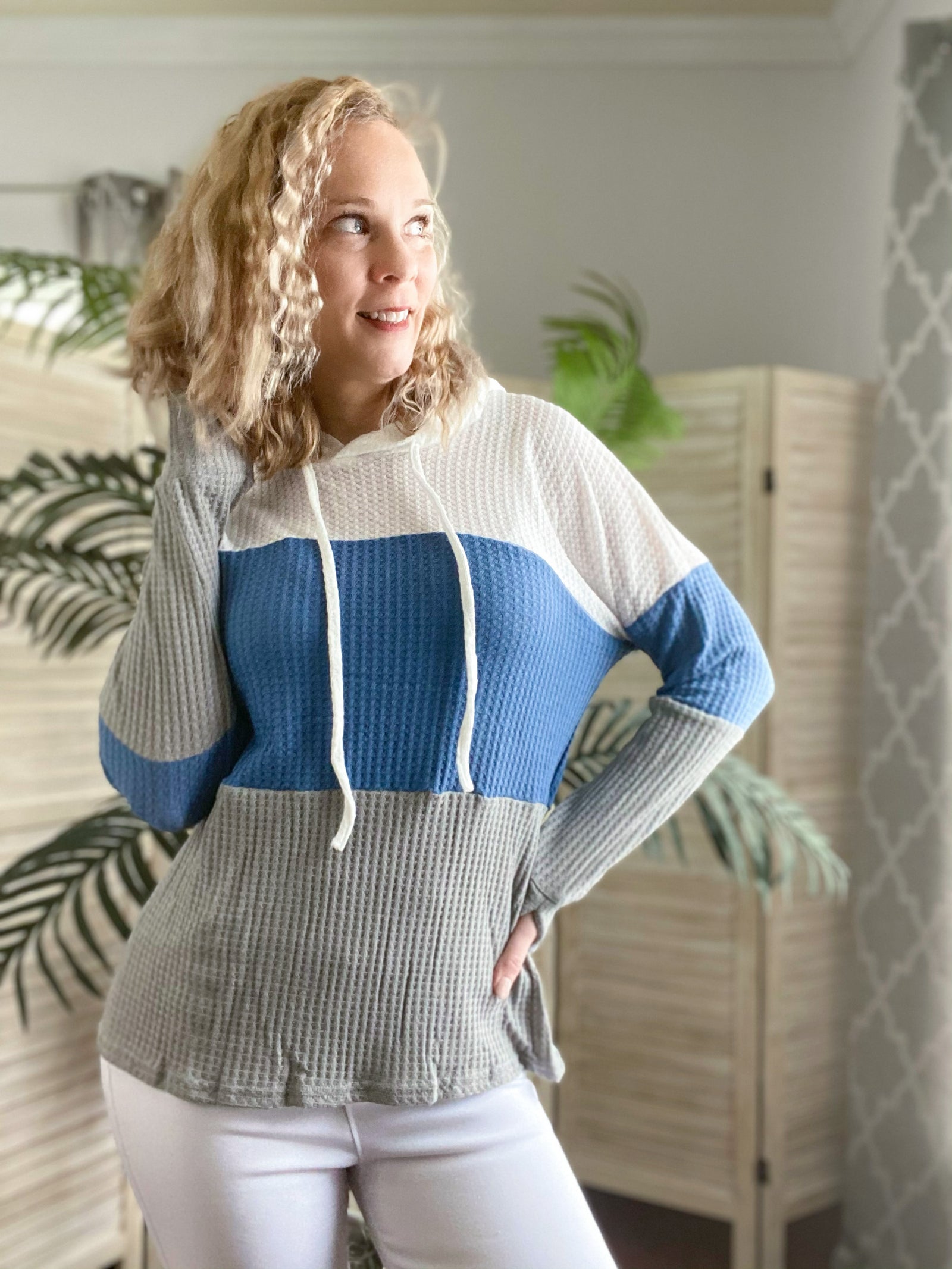 Crisp Breeze Colorblock Top