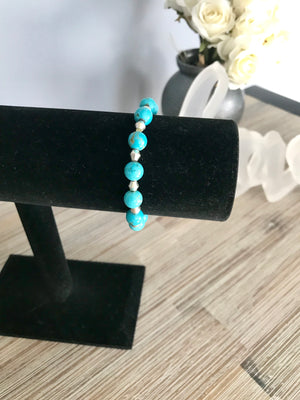 Desert Glam bead bracelet  - The Peach Mimosa 