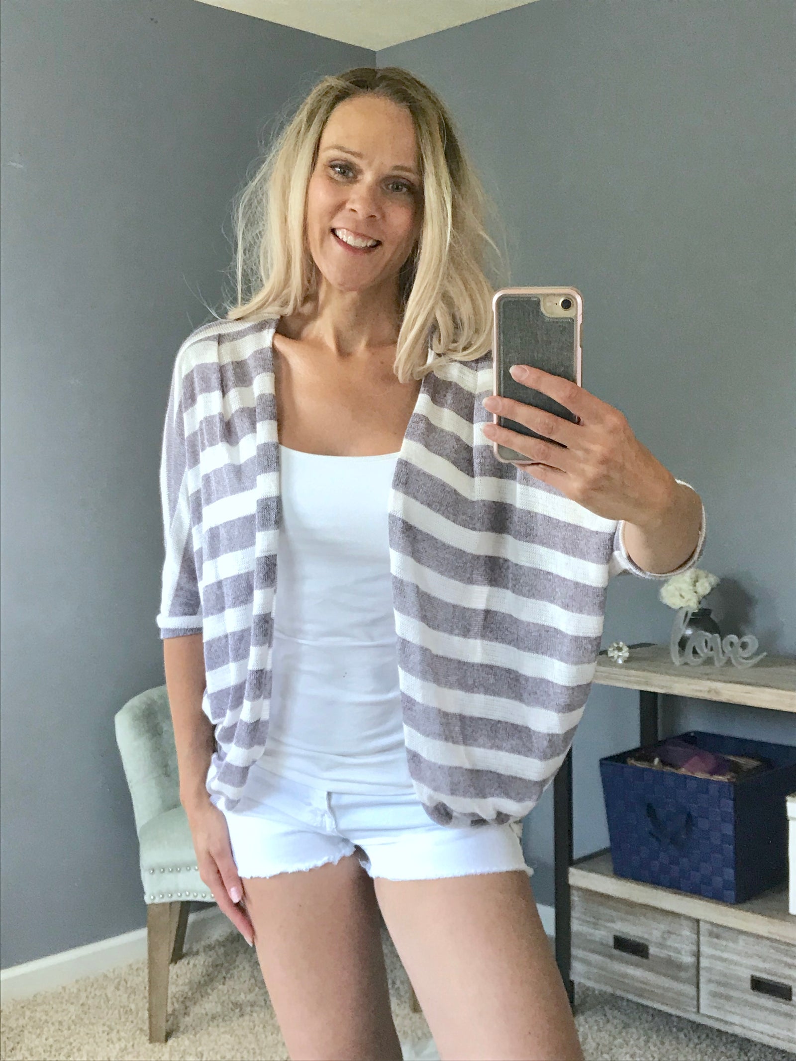 Beach Lounging Cardigan  - The Peach Mimosa 