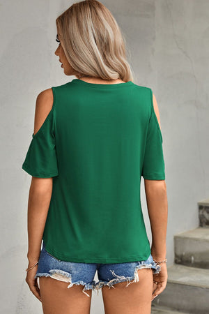 Nothing New Tied Cutout Top