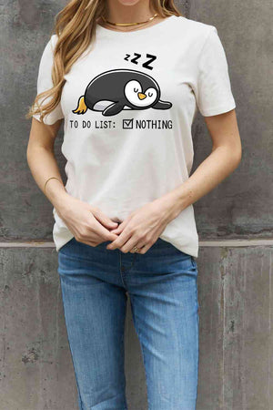 TO DO LIST NOTHING Graphic Tee