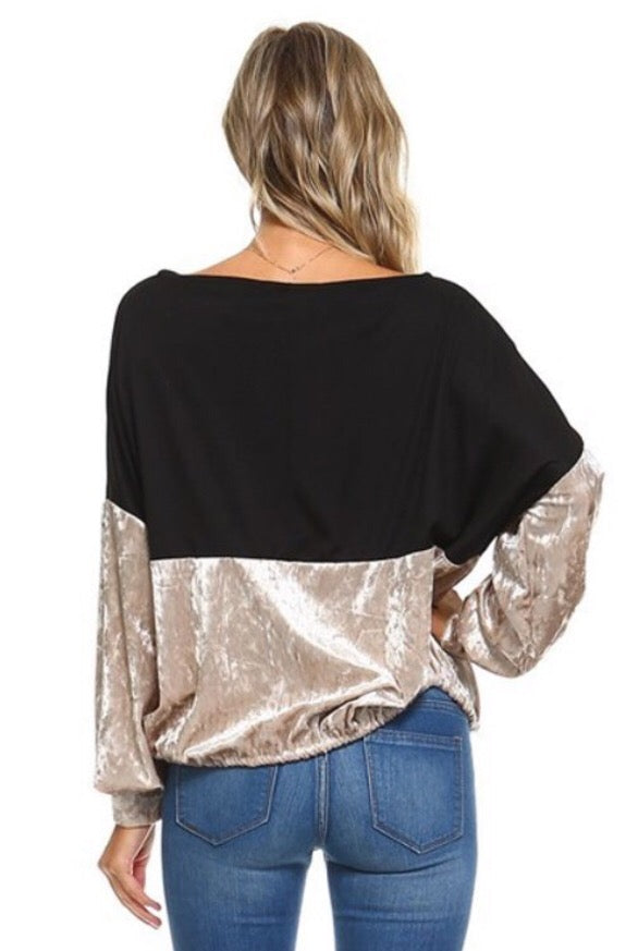 Velvet Touch Top  - The Peach Mimosa 