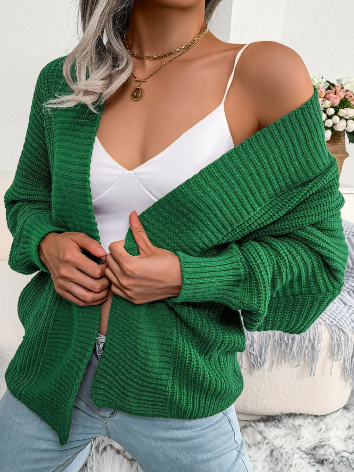 Save Your Wish Open Front Cardigan
