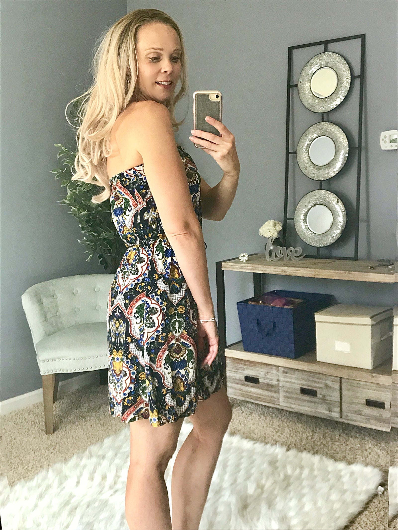 Jewel Tone Mini Dress  - The Peach Mimosa 