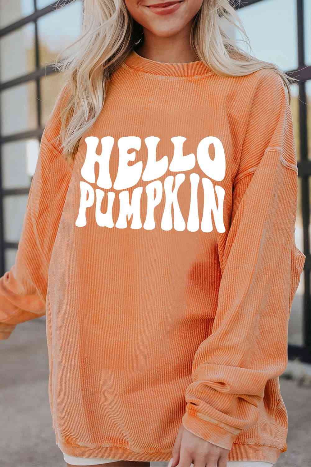 HELLO PUMPKIN Graphic Sweatshirt