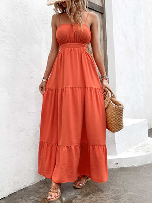 Only Desire Cutout Tie Back Maxi Dress