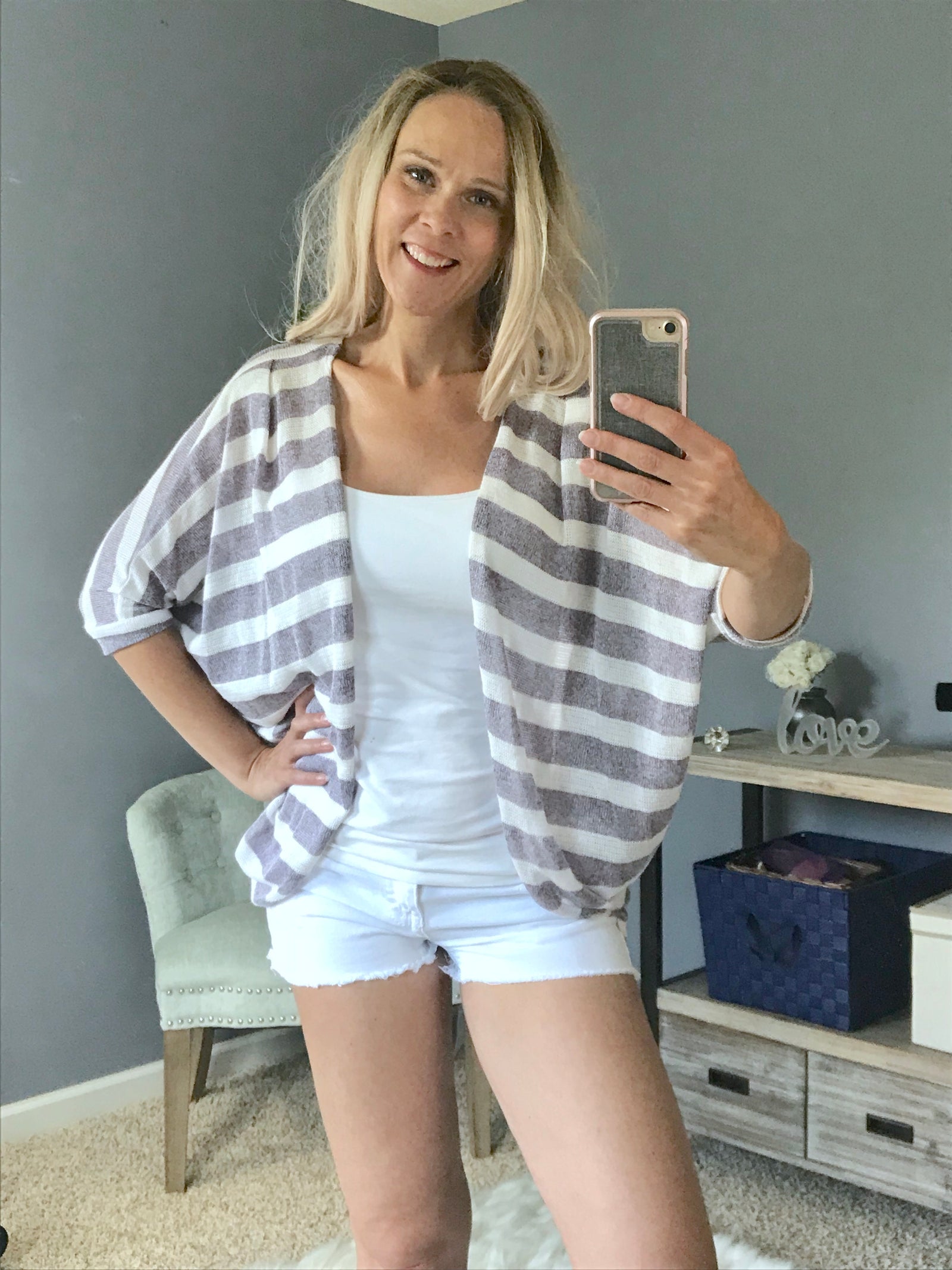 Beach Lounging Cardigan  - The Peach Mimosa 