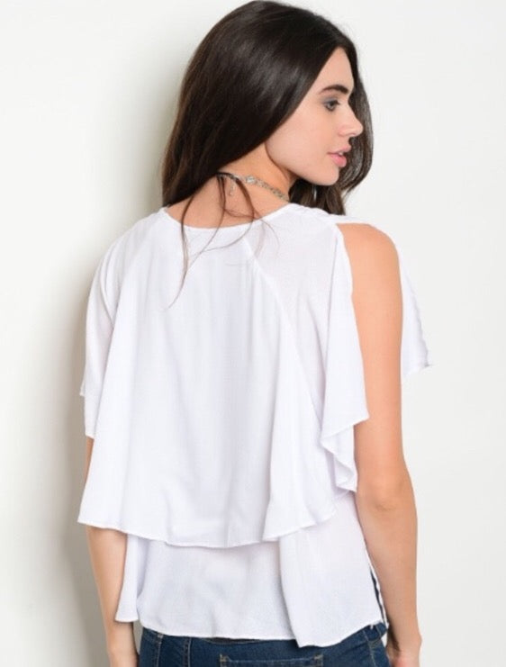 Annabelle Ruffle Top  - The Peach Mimosa 