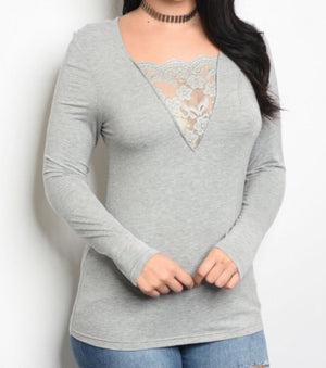 Lowey Lace Top  - The Peach Mimosa 