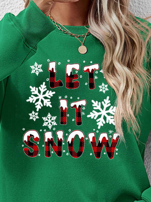 LET IT SNOW Graphic Sweatshirt