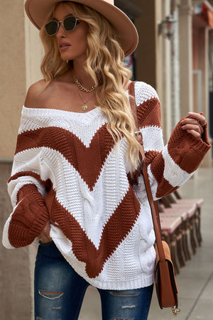 Tell Me Everything Cable-Knit Tunic Sweater