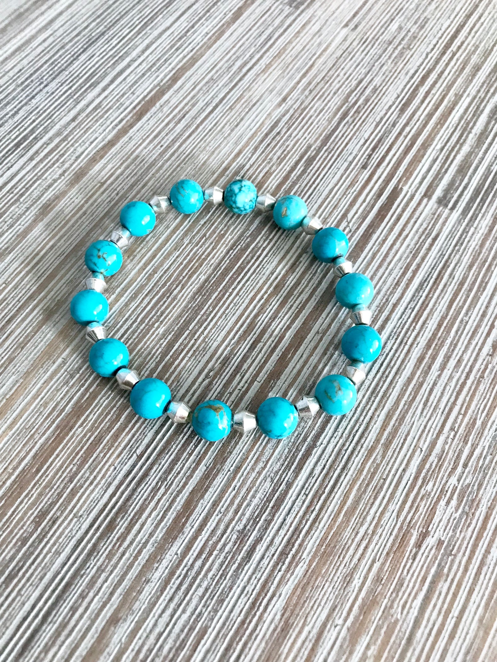 Desert Glam bead bracelet  - The Peach Mimosa 