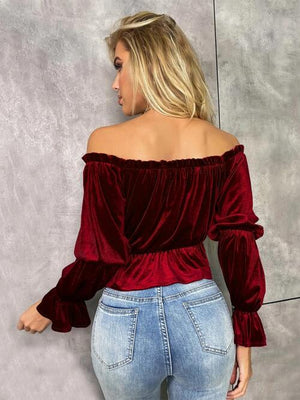 When You're Around Off-Shoulder Top