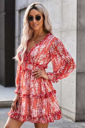 It Takes Time Ruffled Open Back Dress