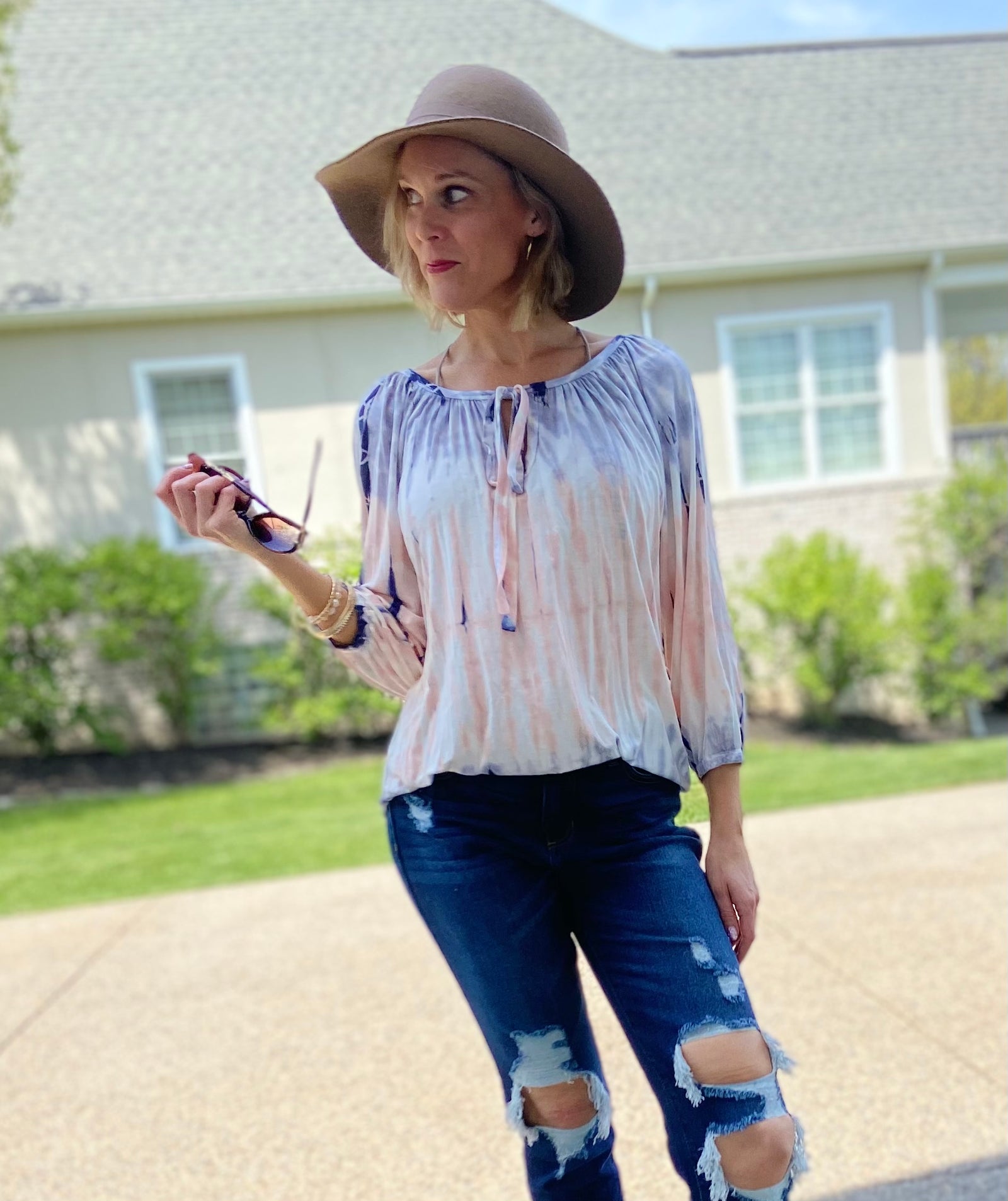 Weekend In Motion Tie Dye Top
