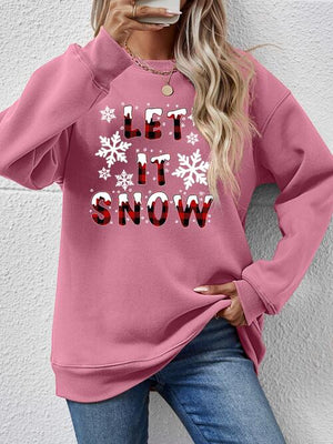 LET IT SNOW Graphic Sweatshirt