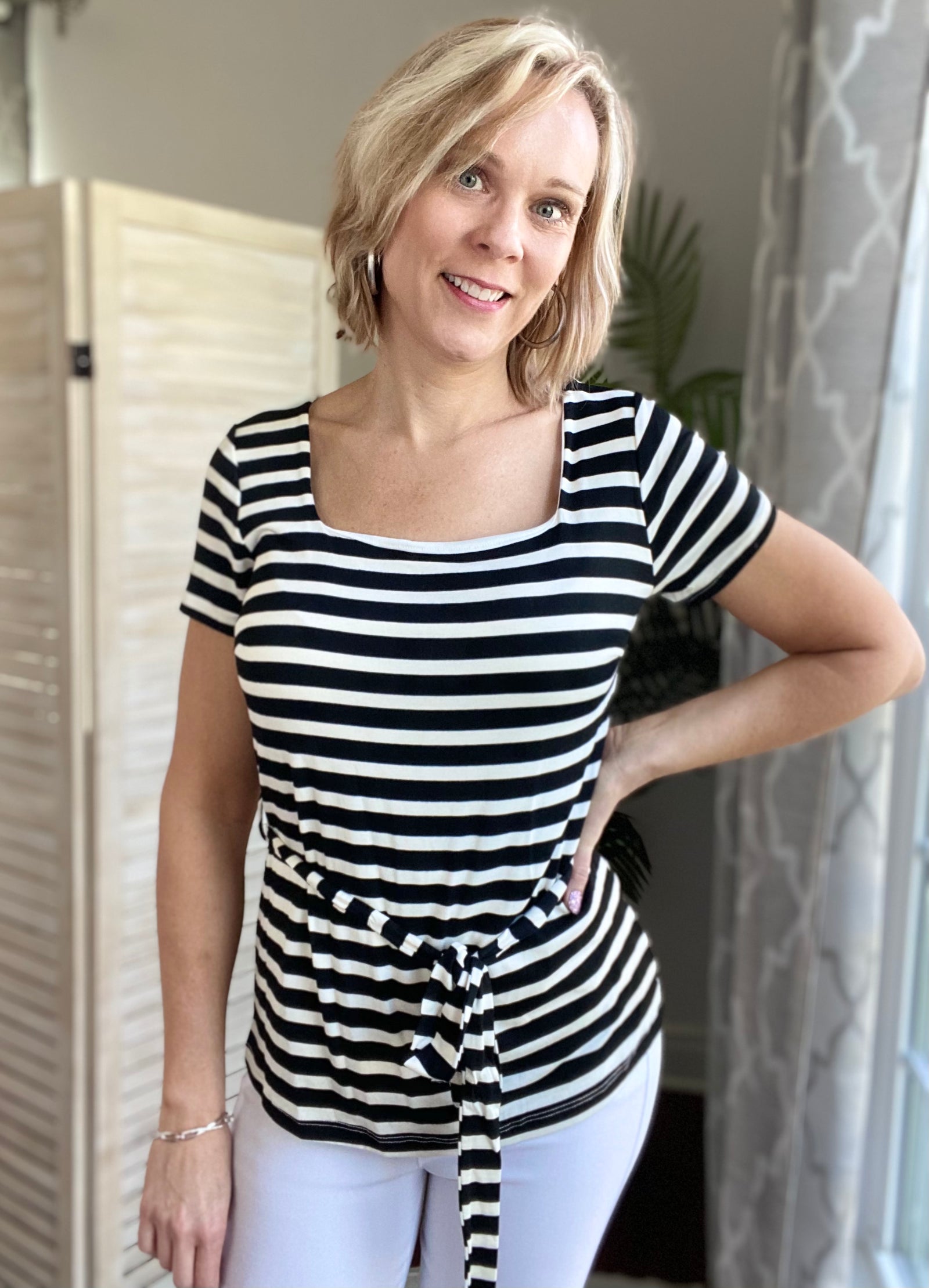 Subtle Hint Striped Top