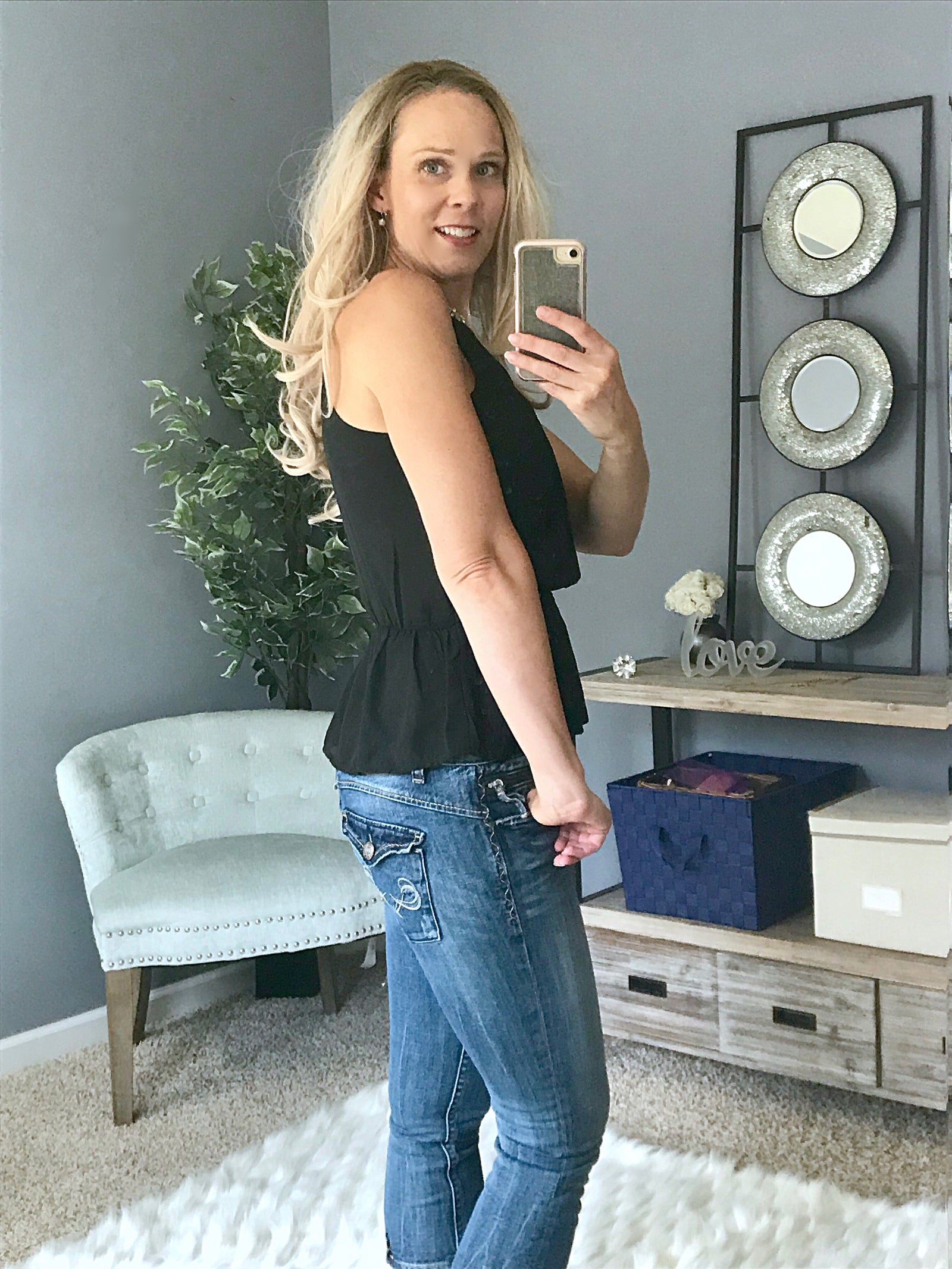 Nightfall Beaded Tank  - The Peach Mimosa 