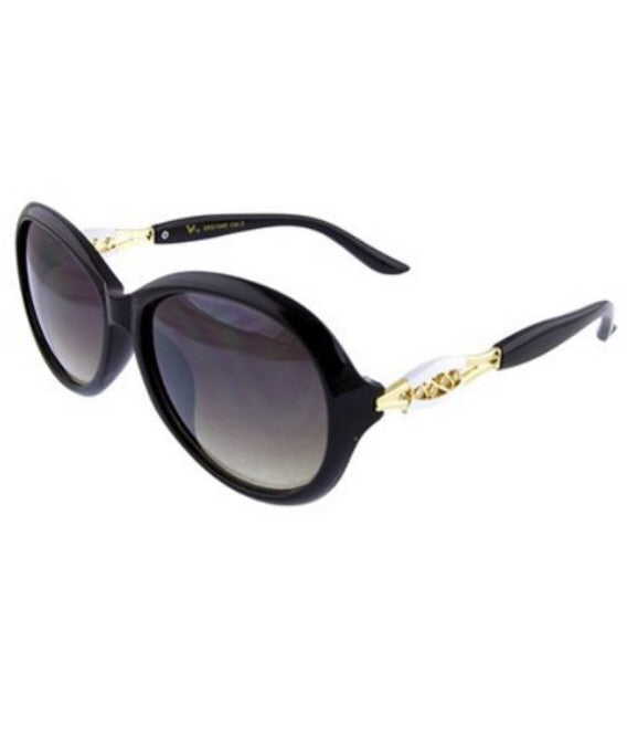 Crystal Detail Sunglasses Crystal detail sunglasses - The Peach Mimosa main image 4