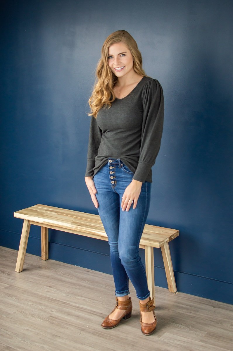 Date Night Top | Charcoal