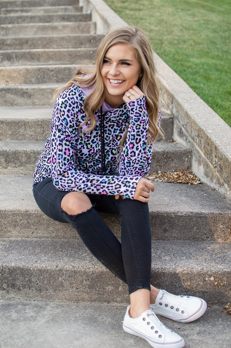 Vintage Leopard Hoodie-Mommy & Me