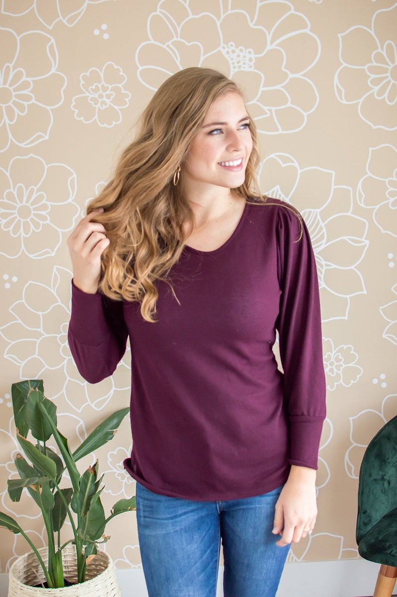 Date Night Top | Deep Plum