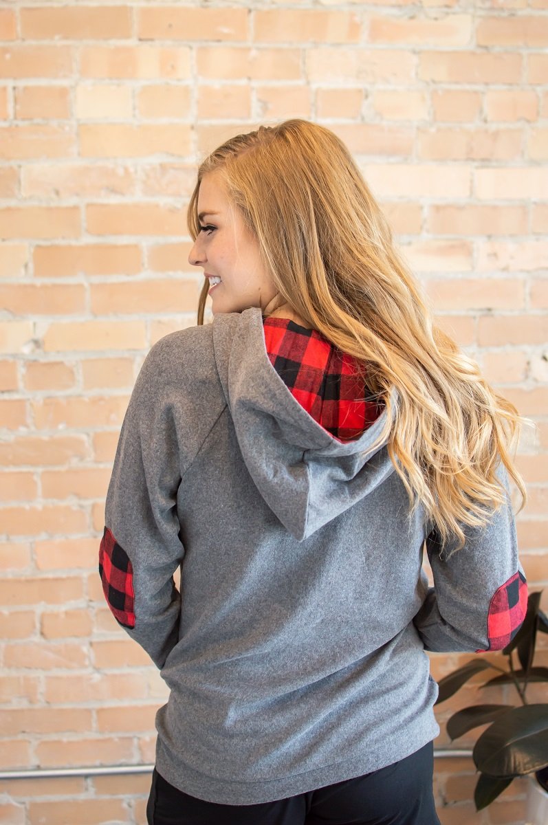 Quilted Buffalo Plaid Pullover