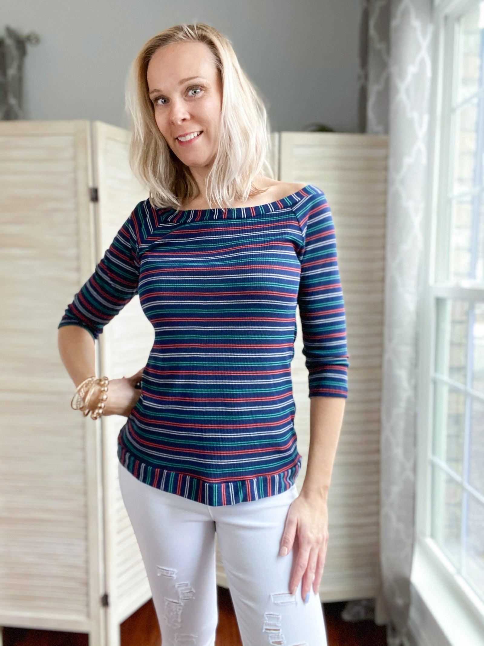 Say You Love Me Striped Top