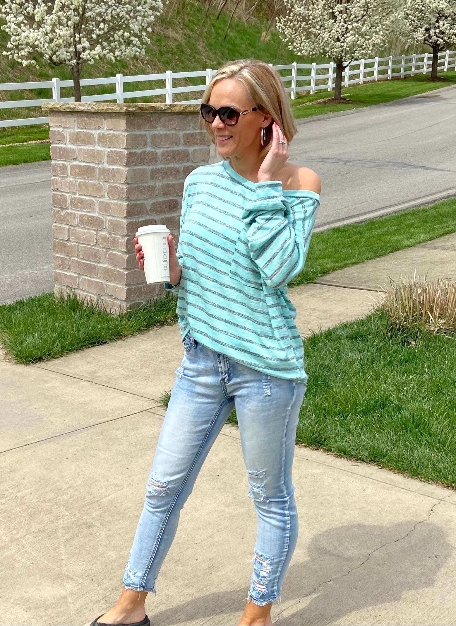 Coastal Cruise Striped Top