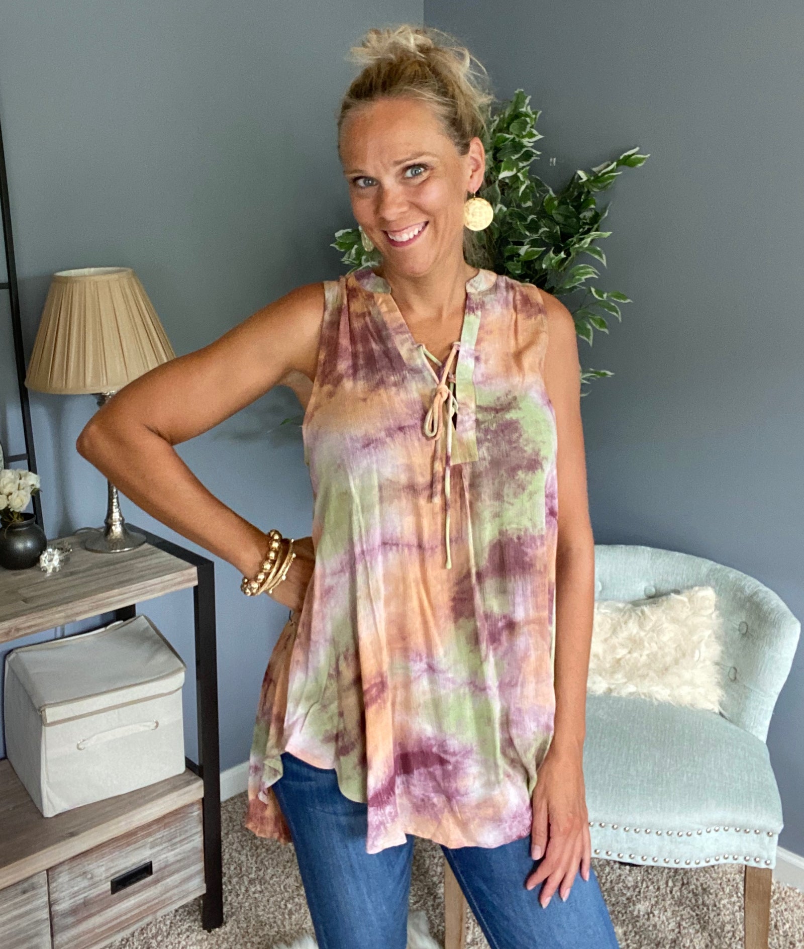 Daisy Tie Dye Top