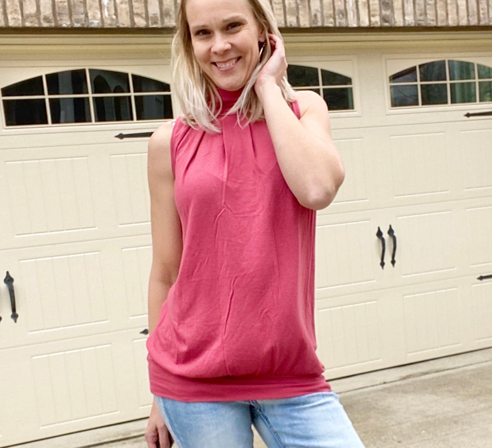 Just For Me Top-Blushing Rose