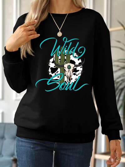 WILD SOUL Graphic Sweatshirt