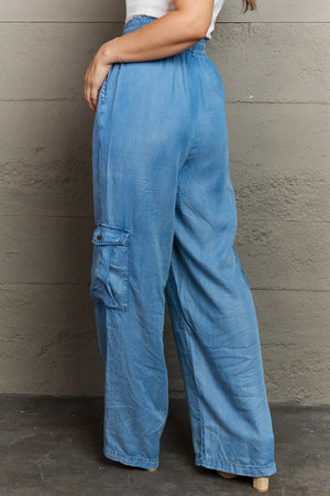 Out Of Sight Denim Cargo Pants