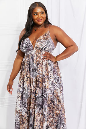Piecing It Together Printed Maxi Dress