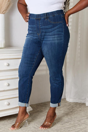 Judy Blue Ankle Cuff Skinny Cropped Jeans