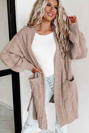 You're A Genius Cable-Knit Cardigan