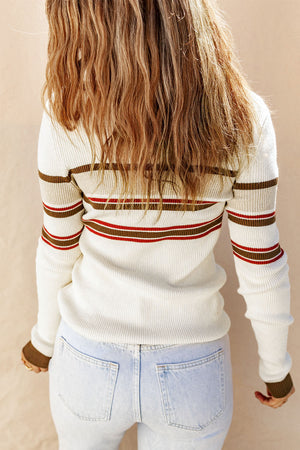 Didn't You Know Collared Rib Knit Top