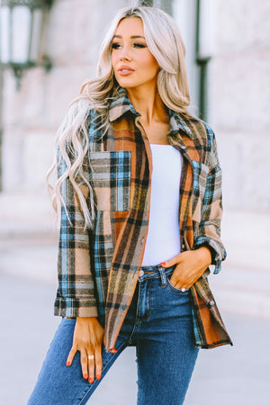 Can't Stop Now Plaid Shacket