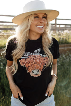 Highland Cow Graphic Tee