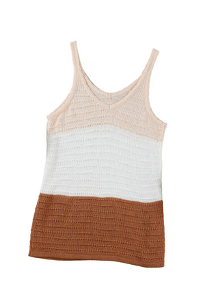 Happy Thoughts Color Block Knit Tank
