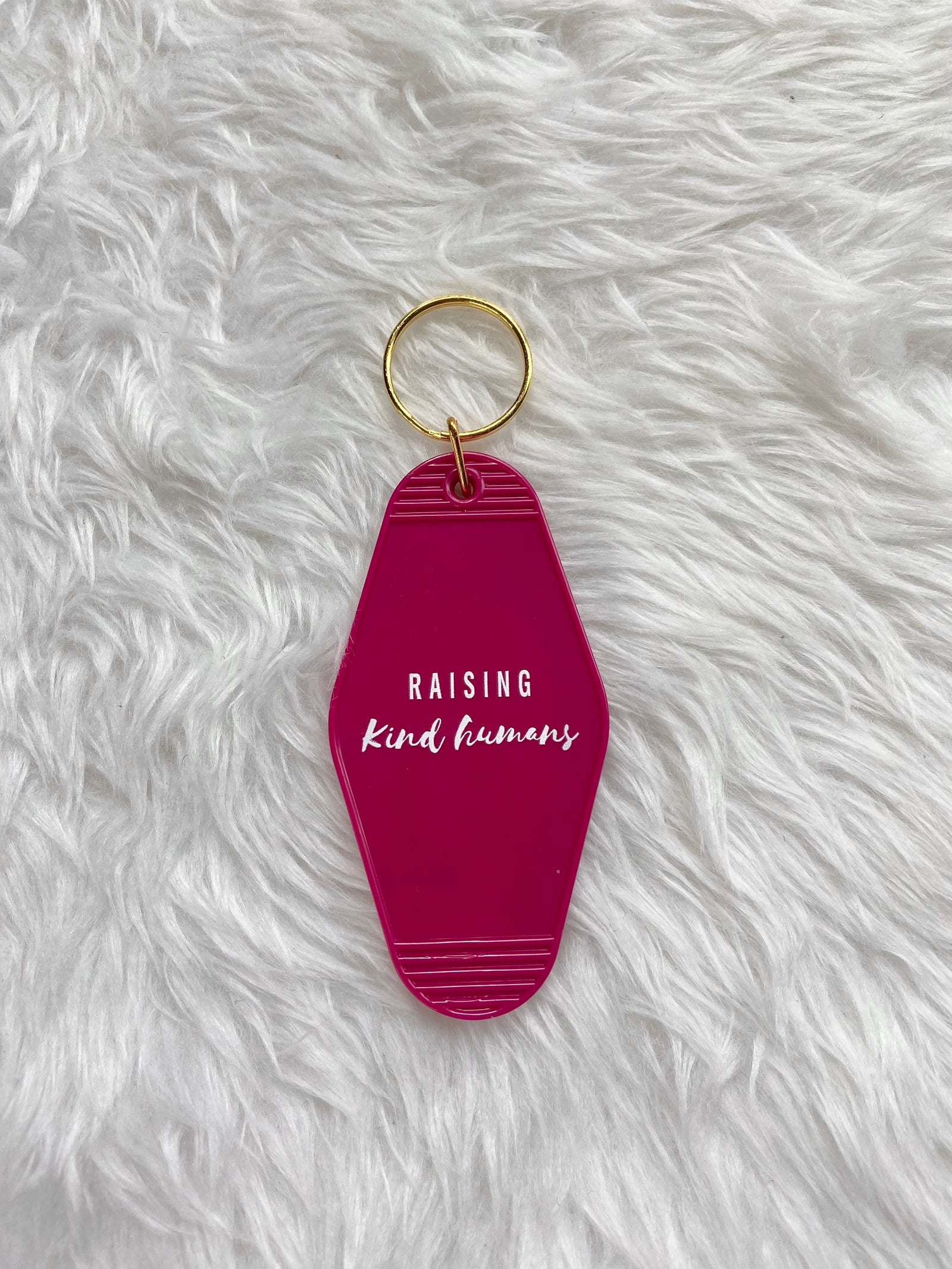 Retro Motel Keychain-raising kind humans
