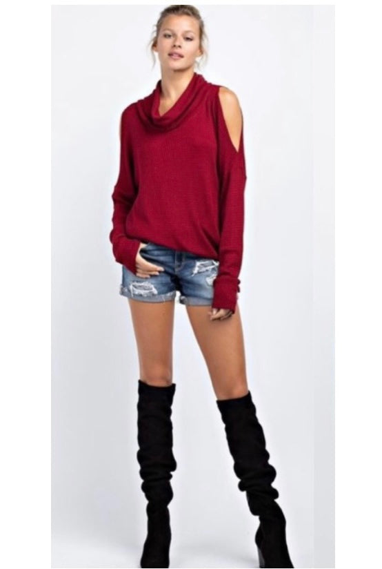 Always Loving Waffle Knit Top