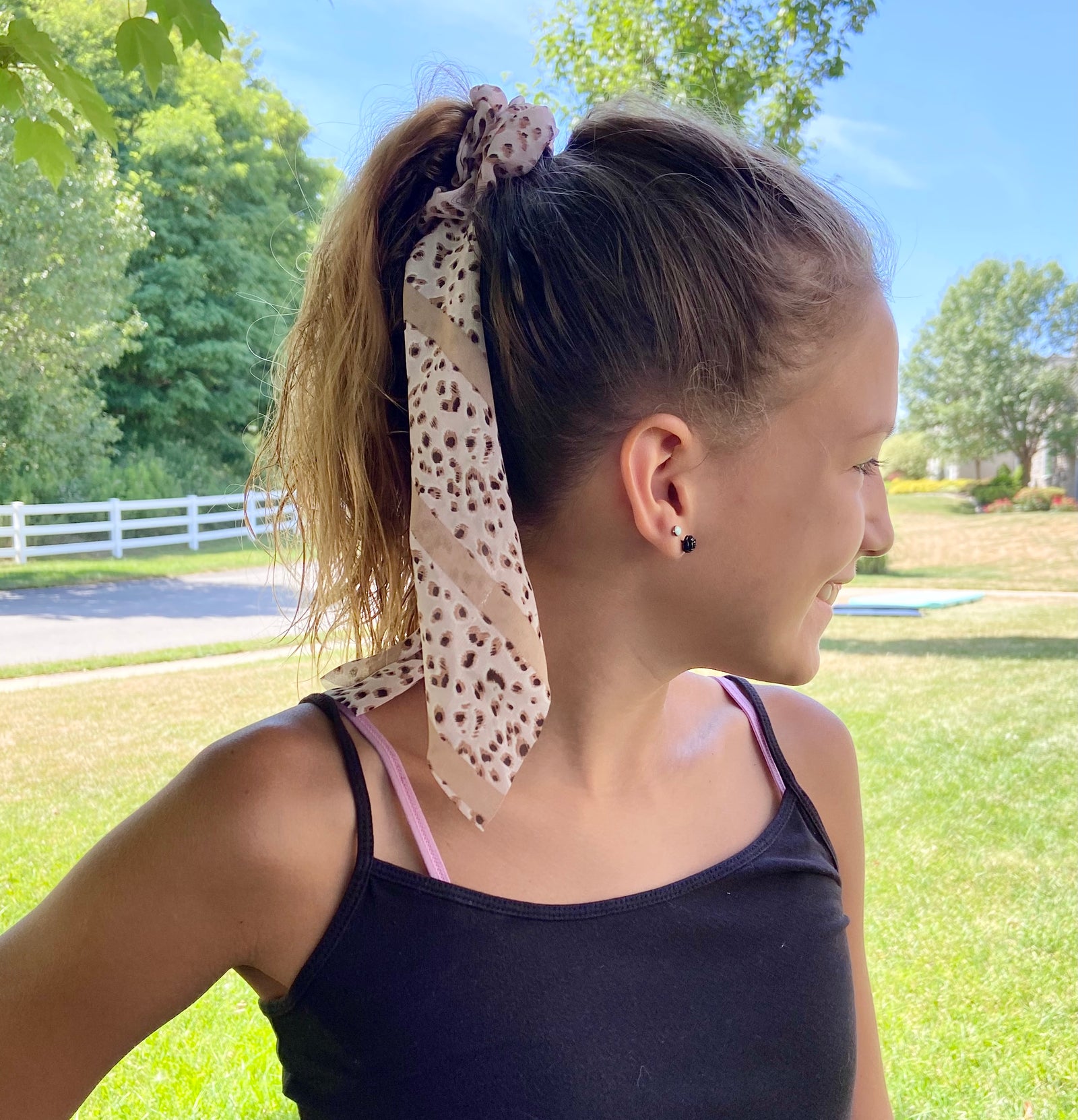 Tied to Love Hair Tie-dusty pink