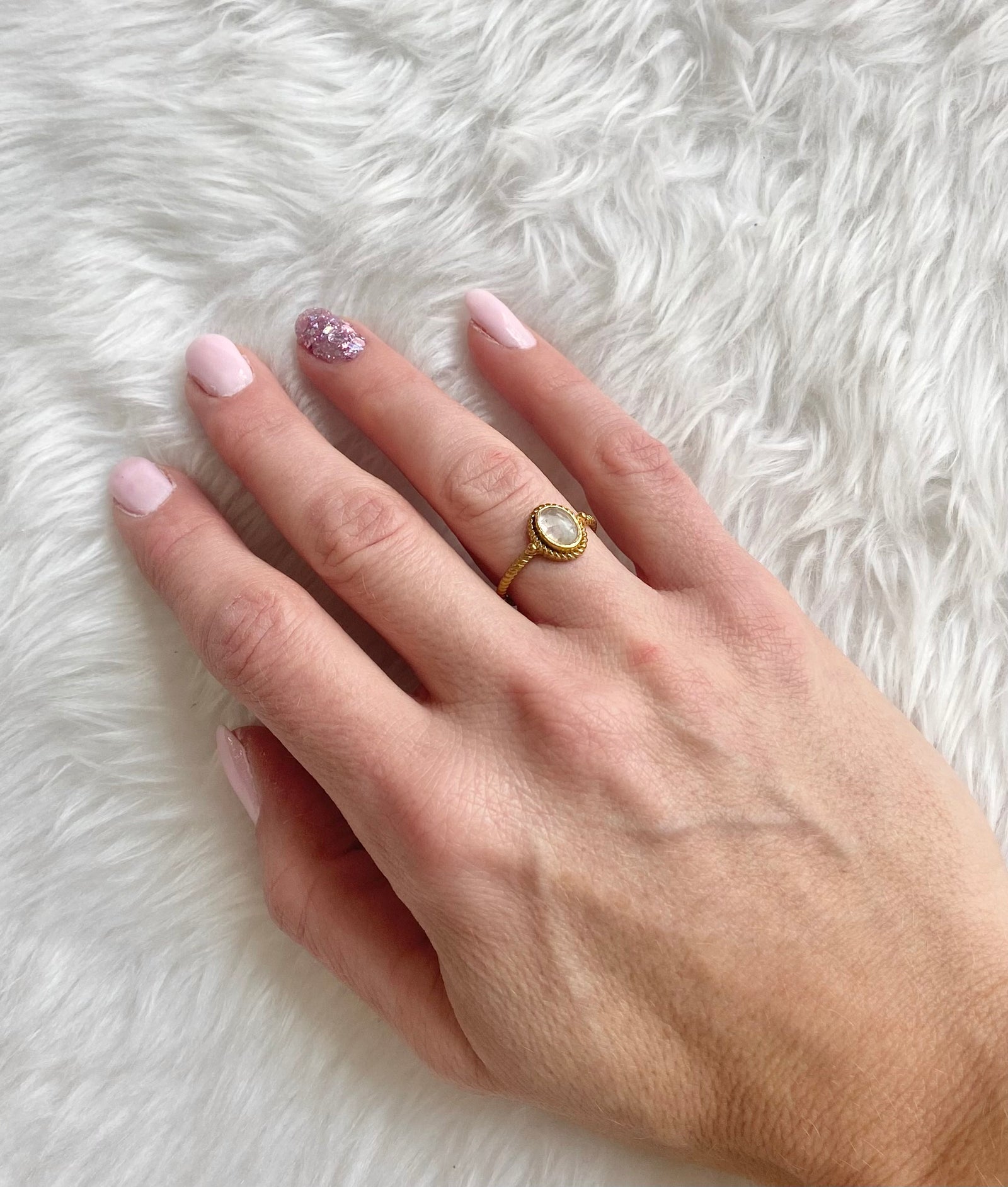Karmic Moon Crystal Ring